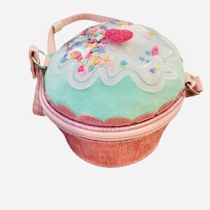 Claire’s Club Crossbody Bag NWT Pink/Green Cupcake Party Purse Glitter Rave